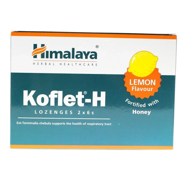 HIMALAYA Koflet-H, cytrynowy (12 tabl.)