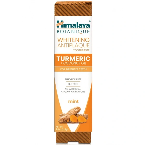 PRODUKT ARCHIWALNY  Pasta do zębów Botanique Whitening Antiplaque Tootpaste Turmeric + Coconut Oil (113 g)