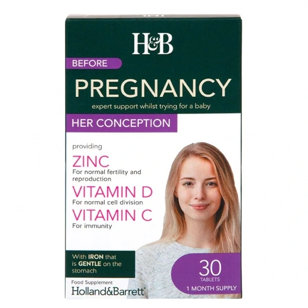 Holland & Barrett Before Pregnancy Her Conception (30 tabl.)