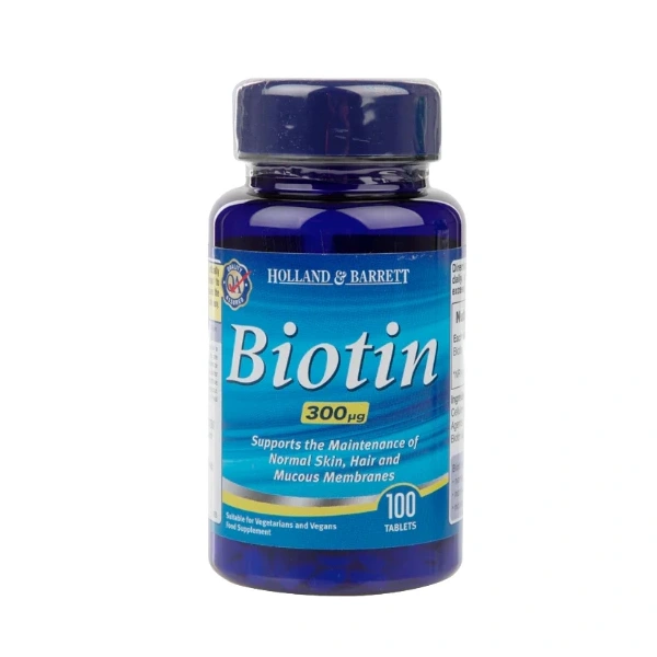 Holland & Barrett Biotyna - Biotin 300 mcg (100 tabl.)