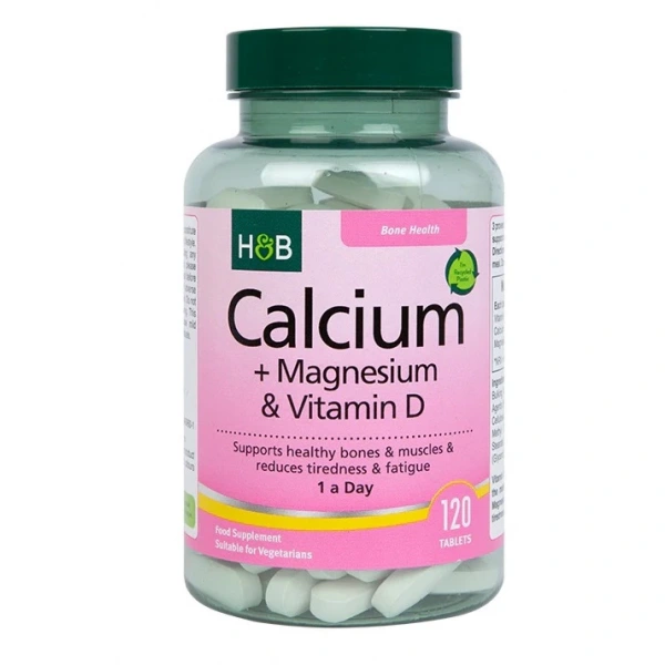 HOLLAND & BARRETT Calcium plus Magnesium & Vitamin D (120 tabl.)