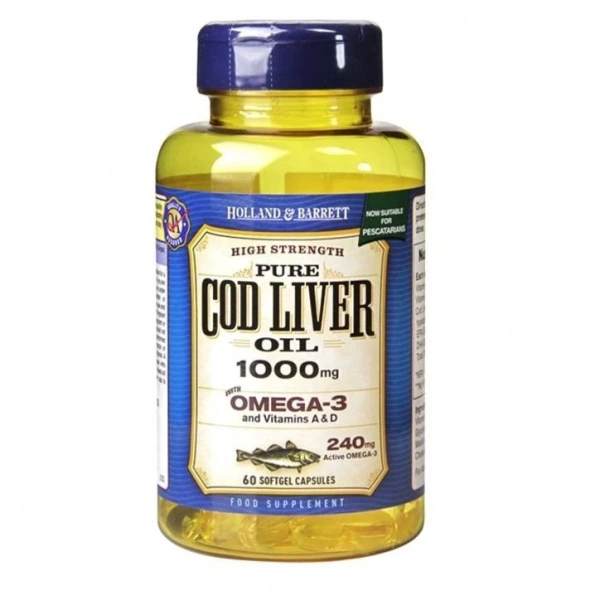Holland & Barrett Cod Liver Oil (60 kaps.)