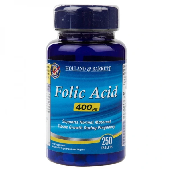 Holland & Barrett Folic Acid 400mcg (250 tabl.)