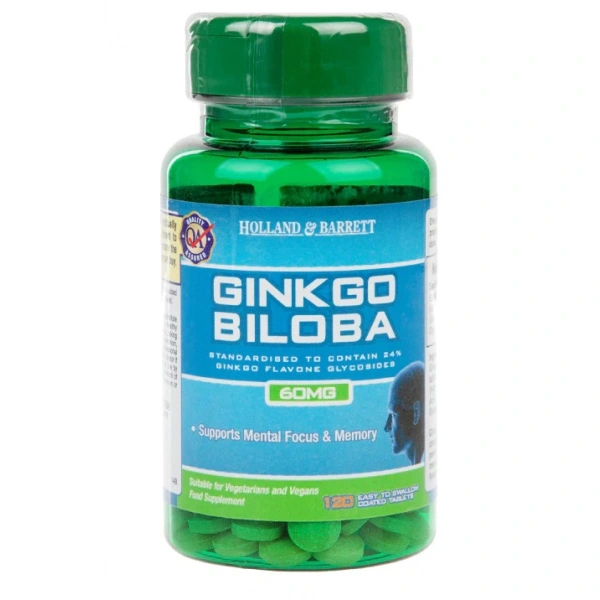 HOLLAND & BARRETT Ginkgo Biloba 60mg (120 tabl.)