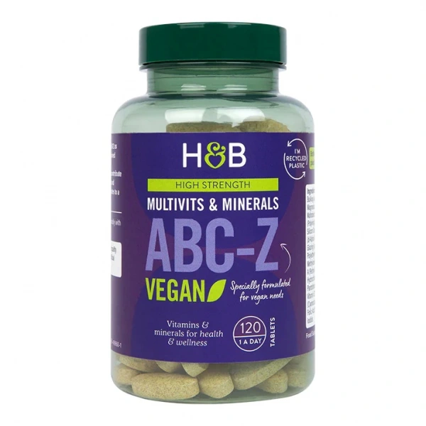 HOLLAND & BARRETT High Strength Multivits & Minerals ABC-Z Vegan (120 tabl.)