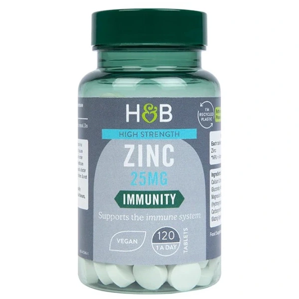 HOLLAND & BARRETT High Strength Zinc 25 mg (120 tabl.)