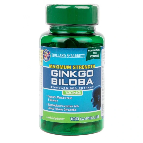 HOLLAND & BARRETT Maximum Strength  Ginkgo Biloba 120 mg (100 kaps.)