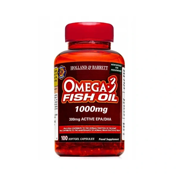 Holland & Barrett Omega 3 Fish Oil 1000 mg (100 kaps.)