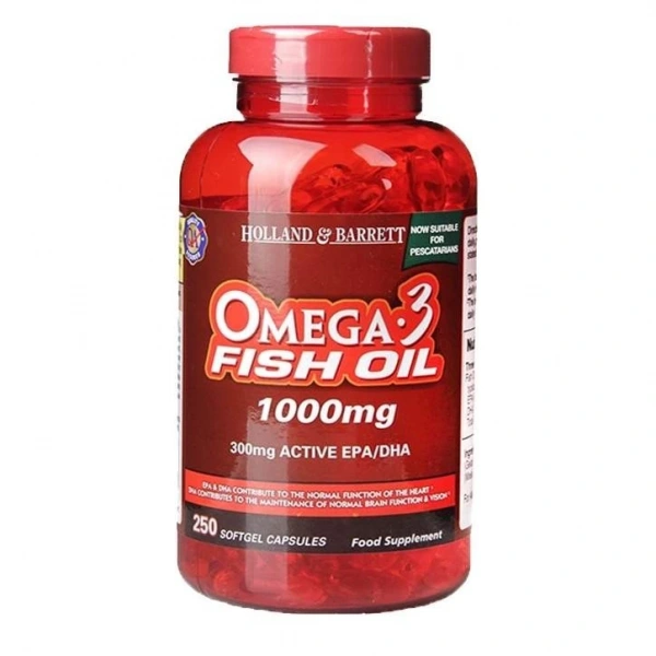 Holland & Barrett Omega 3 Fish Oil 1000 mg (250 kaps.)