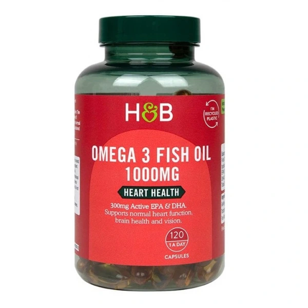 HOLLAND & BARRETT Omega-3 Fish Oil 1000 mg (120 kaps.)