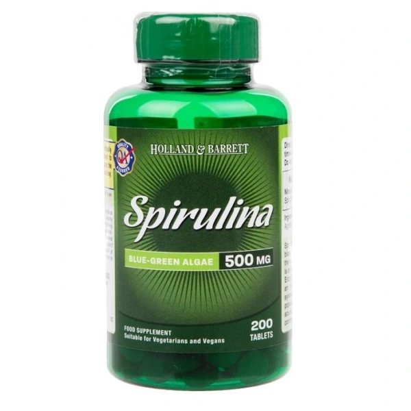 Holland & Barrett Spirulina 500mg 200 tabletek