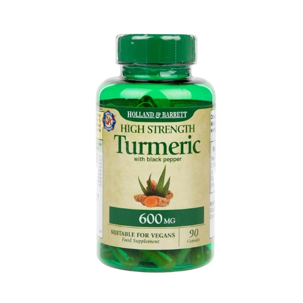 Holland & Barrett Turmeric - Kurkuma + Czarny Pieprz (90 kaps.)
