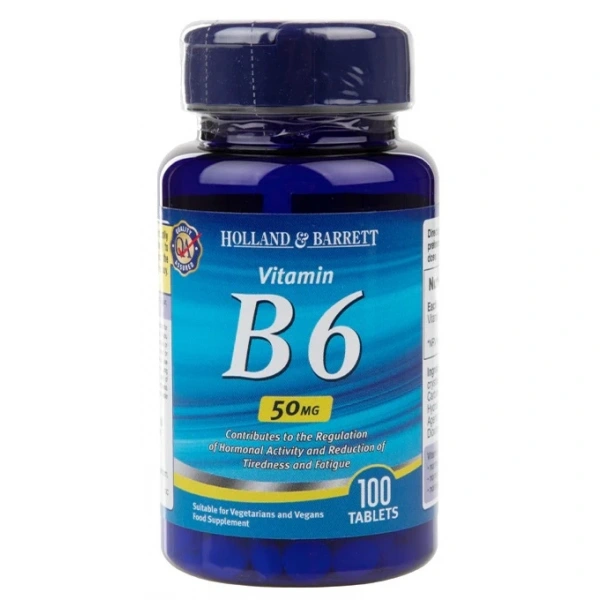 Holland & Barrett Vitamin B6 50 mg (100 tabl.)