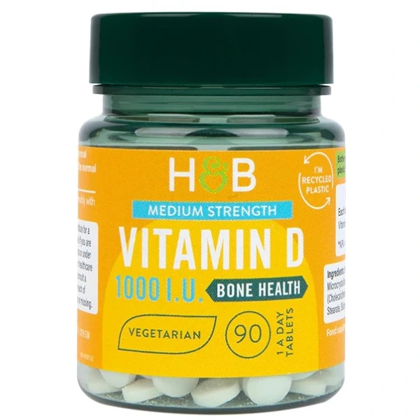 HOLLAND & BARRETT Vitamin D3 1000 IU 25 mcg (90 tabl.)