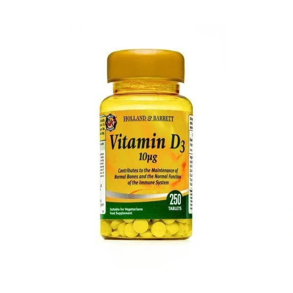 Holland & Barrett Witamina D3 10 mcg (250 tabl.)