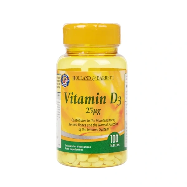 Holland & Barrett Witamina D3 25 mcg (100 tabl.)