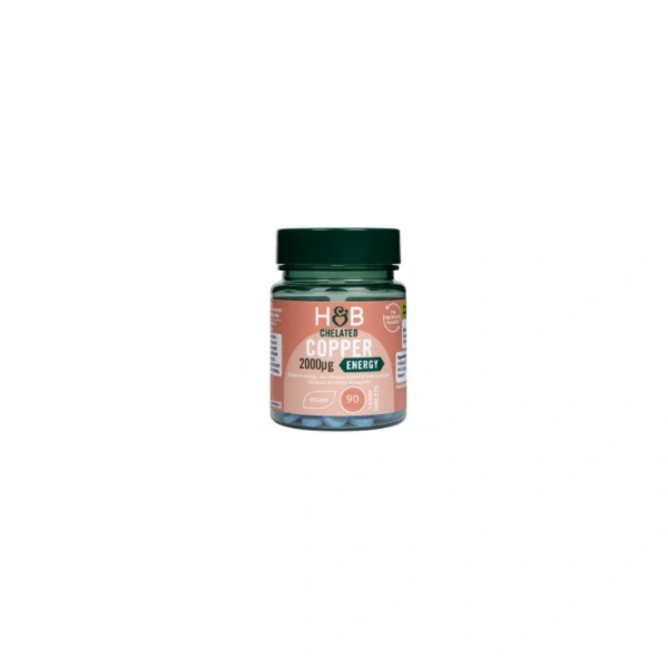 Holland & Barrett Chelated Copper Miedź 2000µg 90 tabletek