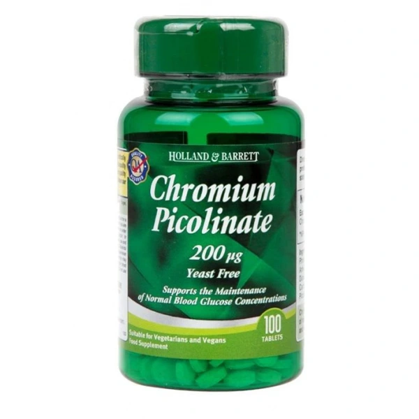 Holland & Barrett Chrom Pikolinian 200µg 100 tabletek