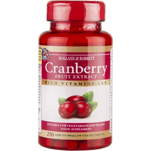 Holland & Barrett Cranberry fruit Extract ekstrakt z żurawiny 250 tabletek