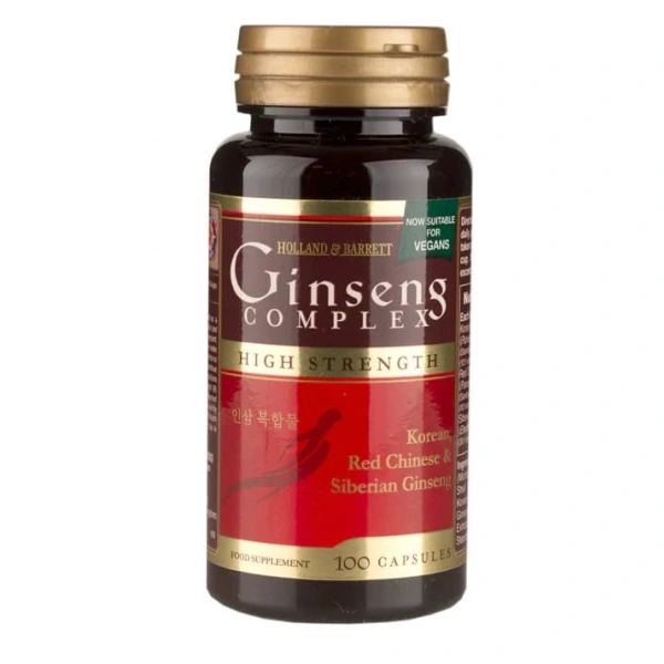 Holland & Barrett Ginseng Complex (Kompleks Żeń-Szenia) 100 kapsułek