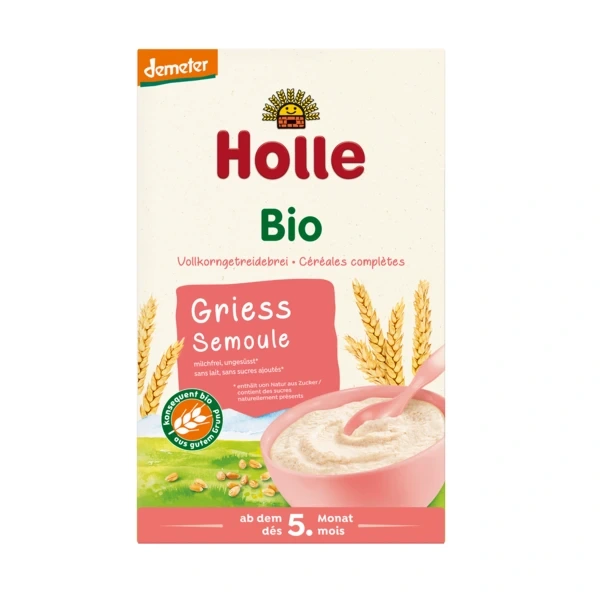 Holle kaszka pełnoziarnista bez dodatku cukrów od 5 miesiąca demeter bio 250 g