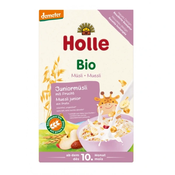Holle musli junior z owocami od 10 miesiąca demeter bio 250 g