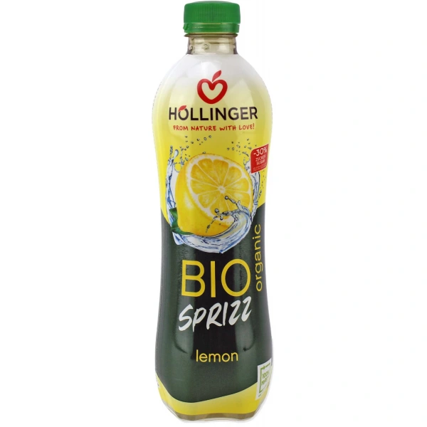 Hollinger napój gazowany cytrynowy 30 % mniej cukru bio 500 ml