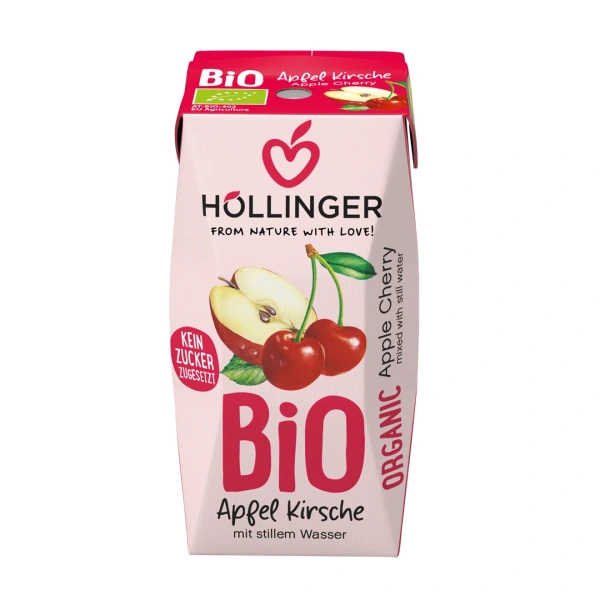 Hollinger nektar jabłkowo  wiśniowy bez dodatku cukrów bio 200 ml