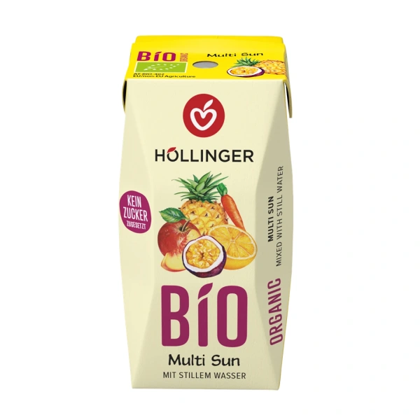 Hollinger nektar wieloowocowy + marchew bez dodatku cukrów (multi sunrise) bio 200 ml