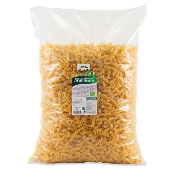 Horeca makaron (semolinowy) fusilli bio 5 kg