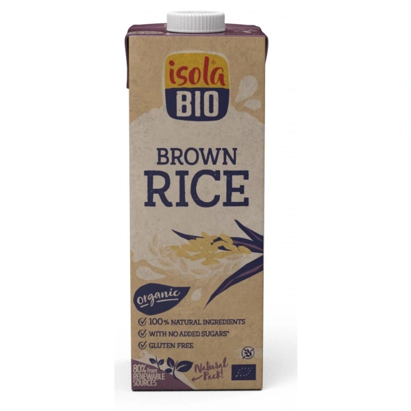 ISOLA BIO Napój z ryżu brązowego BEZGL. BIO 1 l