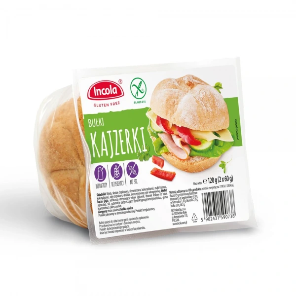 Incola bułki kajzerki bezglutenowe (2 szt.) 120 g