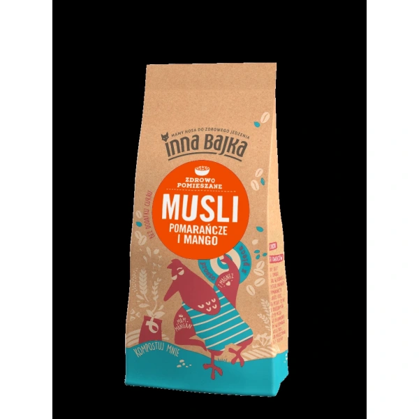 Inna bajka musli z pomarańczą i mango bez dodatku cukrów 250 g