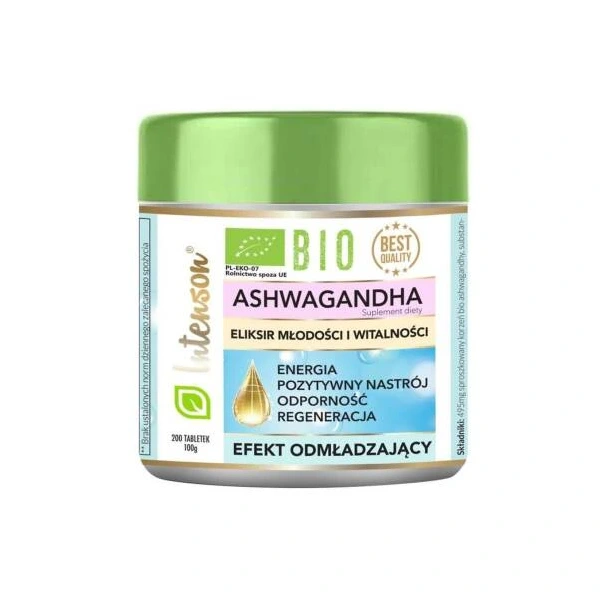 Intenson Ashwagandha BIO w tabletkach 100g