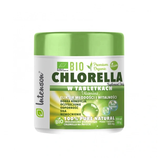 Intenson Chlorella BIO 200 tabletek