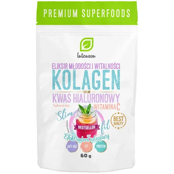 Intenson Kolagen + Witamina C + Kwas Hialuronowy 60g