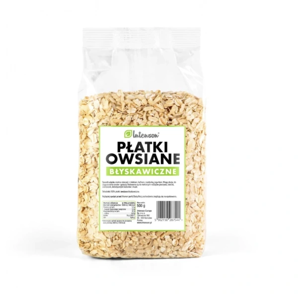 Intenson Płatki owsiane błyskawiczne 500g