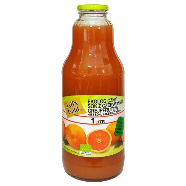 Jaffa gold sok z czerwonych grejpfrutów nfc bio 1 l
