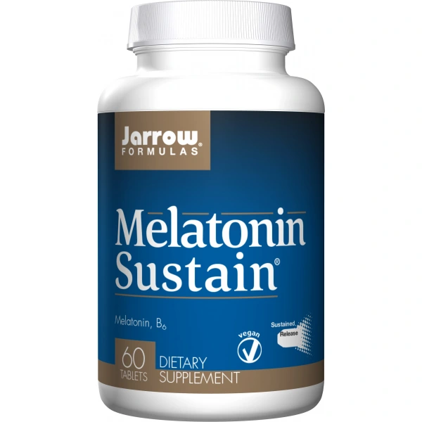 Jarrow Formulas Melatonin Sustain - Melatonina + Witamina B6 (60 tabl.)