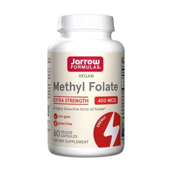 Jarrow Formulas Kwas Foliowy Methyl Folate 400µg Quatrefolic® 60 kapsułek wegańskich