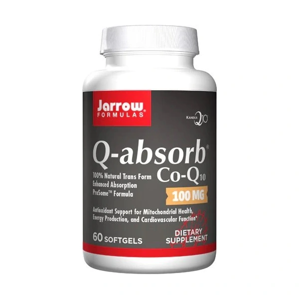 JARROW FORMULAS Ubiquinone Co-Q10 Q-absorb 100 mg - Koenzym Q10 (60 kaps.)