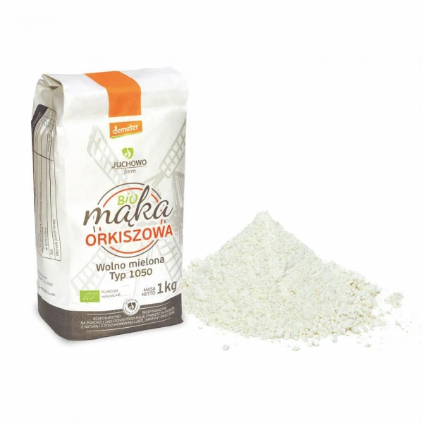 Juchowo mąka orkiszowa typ 1050 demeter bio 1 kg