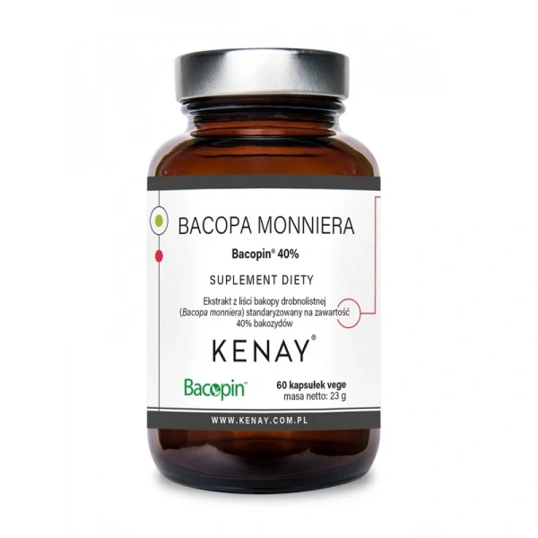 KENAY Bacopa Monniera Bacopin 40% (60 kaps.)