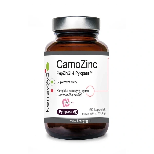 Kenay CarnoZinc PepZinGI & Pylopass 60 kapsułek