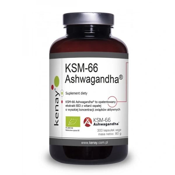 Kenay Ashwagandha KSM-66 BIO 300 kapsułek