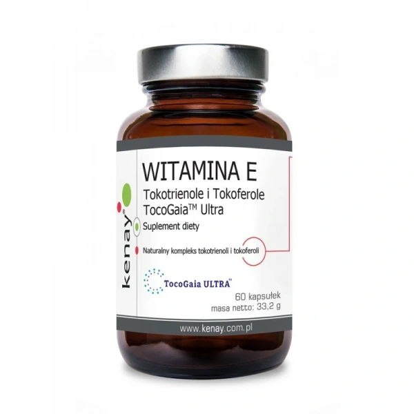 Kenay Witamina E (Tokoferole i Tokotrienole) TocoGaia™ Ultra 60 kapsułek
