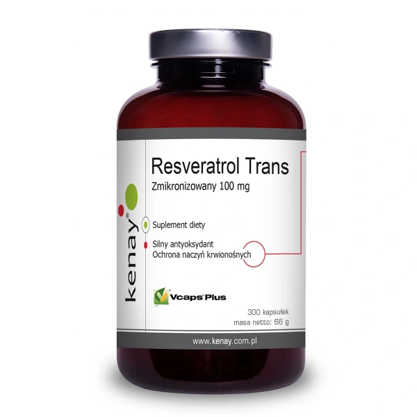 KENAY Zmikronizowany Resveratrol 100 mg (300 kaps.)