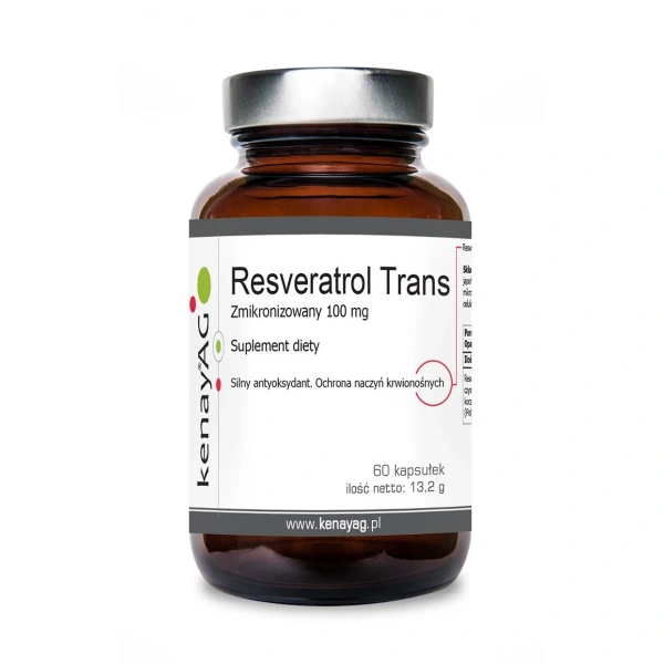 Kenay Resweratrol Zmikronizowany Trans 100 mg 60 kapsułek