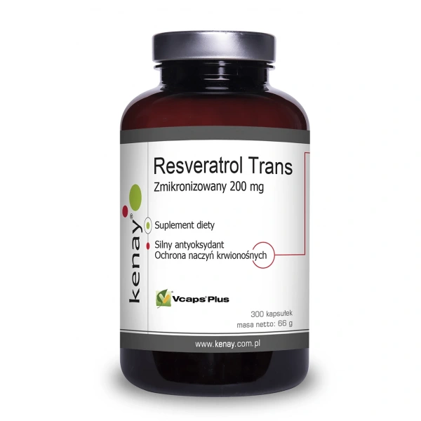 KENAY Zmikronizowany Resveratrol 200 mg (300 kaps.)