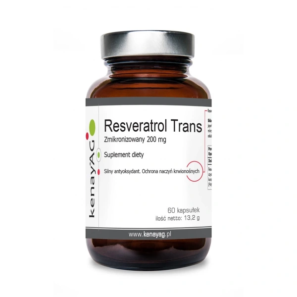 Kenay Resweratrol Zmikronizowany Trans 200 mg 60 kapsułek